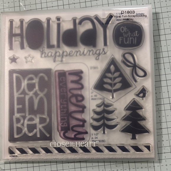 Close To My Heart Other - Close to My Heart Holiday Scrapbooking Stamps - “Oh What Fun Scrapbooking”